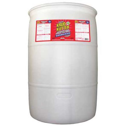 Krud Kutter Cleaner/Degreaser Stain Remover, Drum, 55 gal, Concentrated, Water Based, Non Toxic KK55