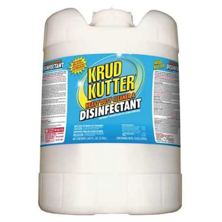 Krud Kutter Cleaner and Disinfectant, Pail, 5 gal, Unscented DH05