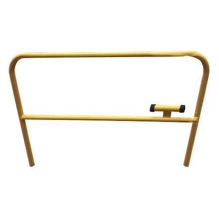 Zoro Select Guardrail, 10 Ft. L, 3-1/2 Ft. H, Yellow 10K026