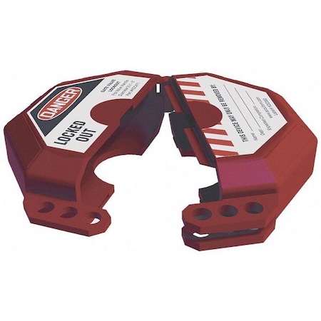 Accuform Gate Valve Lockout, Fits Sz 6-1/2 to 10 KDD473