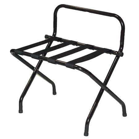 Csl Luggage Rack, High Back, Black, PK6 1055BL-BL