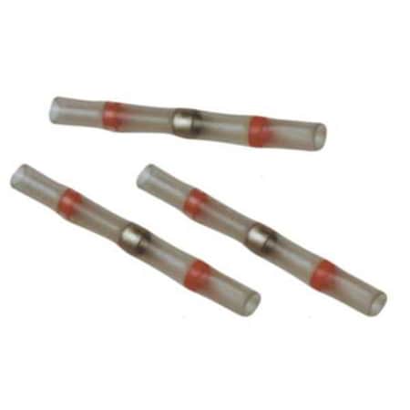 Te Connectivity Butt Splice Connector, 22-18AWG, Red, PK100 CPGI-CWT-9002-BULK