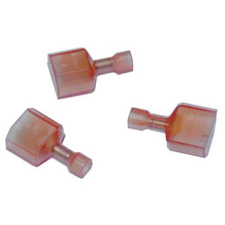 Te Connectivity Male Disconnect, Red, 22-18AWG, PK10 CPGI-WWG-2-520103-2-10