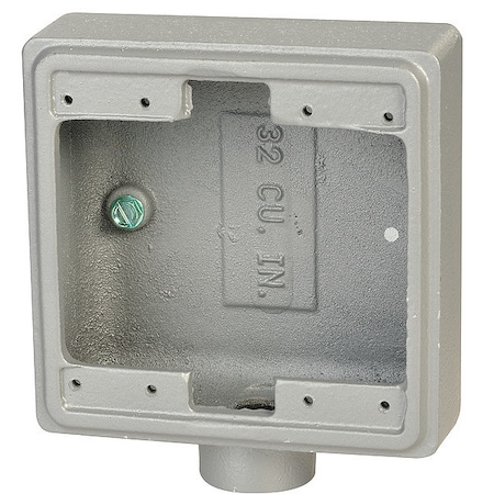 APPLETON ELECTRIC Weatherproof Electrical Box, 32 cu in, FS, 2 Gangs, Malleable Iron FS-2-75