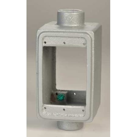 APPLETON ELECTRIC Weatherproof Electrical Box, 18 cu in, FSC, 1 Gangs, Malleable Iron FSC-1D-75