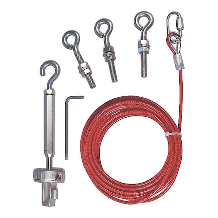 Omron Cable Kit, PVC Covered Steel, 32ft. 10in.L 44506-2710