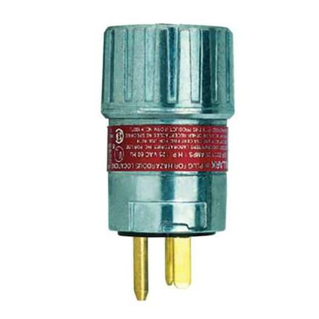 Hubbell Killark Plug, 20A, 2P, 3W, UL E91049/E53660, Alu, 240V UGP-20232QW