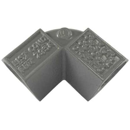 Hubbell Killark IMC 90 Deg Elbow, 1/2 in, Threaded, Aluminum, Powder Coated, Gray FF-90-1WW