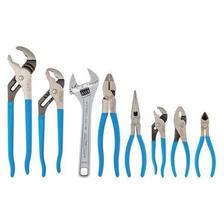 CHANNELLOCK 8 Piece Gift Sets Plier and Wrench Set Dipped Handle GS-28