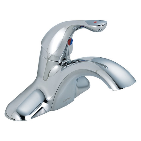 DELTA Single Handle 4" Mount, 3-hole 4" installation Hole Centerset Lavatory Faucet, Chrome 501LF-HDF