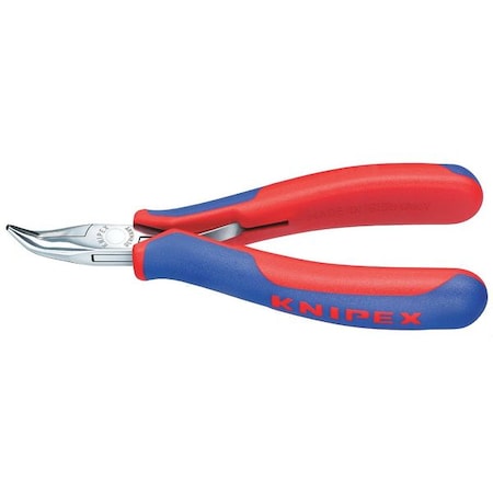 Knipex Bent Round Nose Plier, 5-1/4", 7/8" Jaw 35 42 135 G