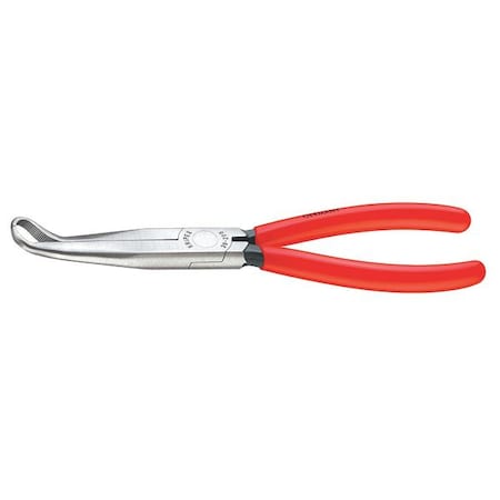 Knipex 8 in Bent Long Nose Plier Plastic Coated Handle 38 91 200