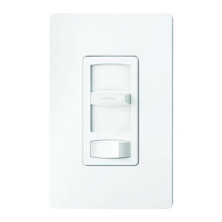 Lutron Lighting Dimmer, Slide, 1-Pole/3-Way CTCL-153P-WH