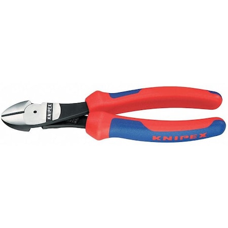 Knipex 6 1/4 in High Leverage Diagonal Cutting Plier Standard Cut Uninsulated 74 02 160