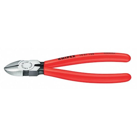 Knipex 6-1/4" Diagonal Cutter, Plastic Grip 70 01 160