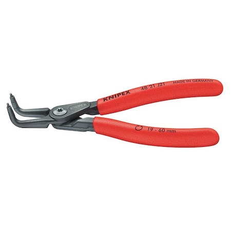 Knipex 5-1/4" Precision internal Circlip Pliers, Plastic Grip 48 21 J01