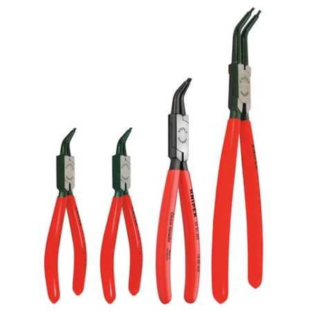 Knipex Retaining Ring Plier Set, 45 Deg., 4 pcs. 9K 00 19 01 US