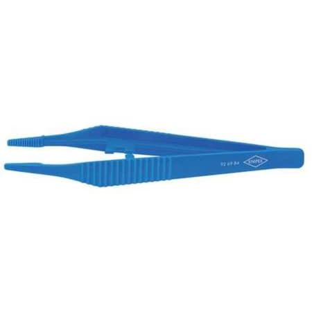 Knipex Plastic Tweezers, Straight, Serrated, 5-1/4 92 69 84