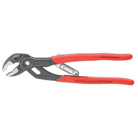 Knipex 10 in SmartGrip V-Jaw Water Pump Plier Serrated, Plastic Grip 85 01 250 US