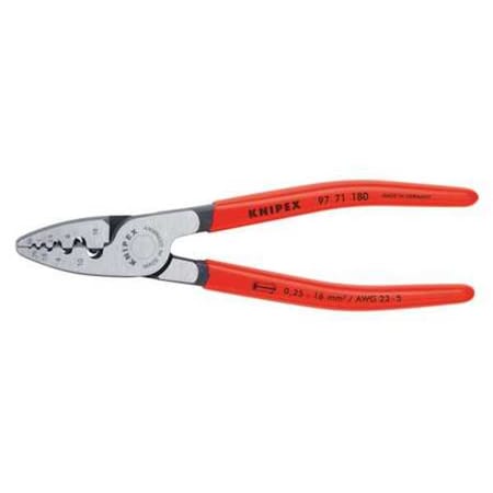 Knipex 7 1/4 in Crimper 23 to 5 AWG 97 71 180