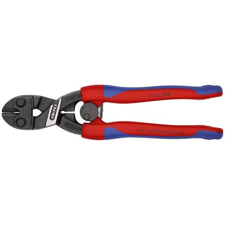 KNIPEX 8" Knipex Cobolt Compact Bolt Cutter w/ Recess, Ergonomic Grip 71 32 200