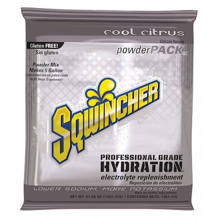 Sqwincher Sports Drink Mix Powder 47.66 oz., Cool Citrus 159016402