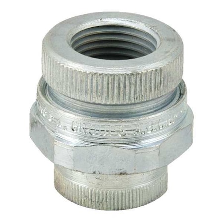 Appleton Electric Rigid Union, 1 in, Threaded, Steel, Powder Coated, Silver UNY100NR