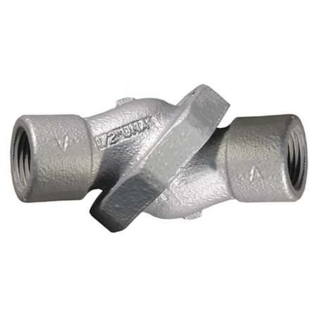 Appleton Electric IMC Elbow, 1/2 in, Threaded, Iron, Powder Coated, Gray UNAF50