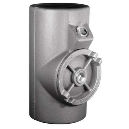 Appleton Electric IMC Sealing, 6 in, Threaded, Iron, Zinc Plated, Silver EYS-014