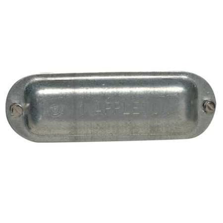 Appleton Electric Conduit Body Cover, 1 in., Steel, Form 35 K100
