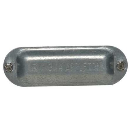 Appleton Electric Conduit Body Cover, 3/4 in., Steel, Form 35 K75