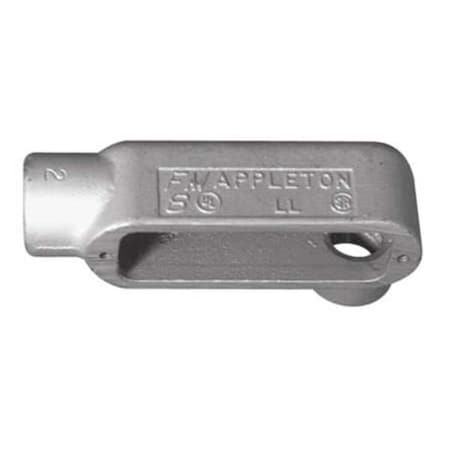 Appleton Electric Conduit Outlet Body, Iron, LL, 1-1/4 In. LL448