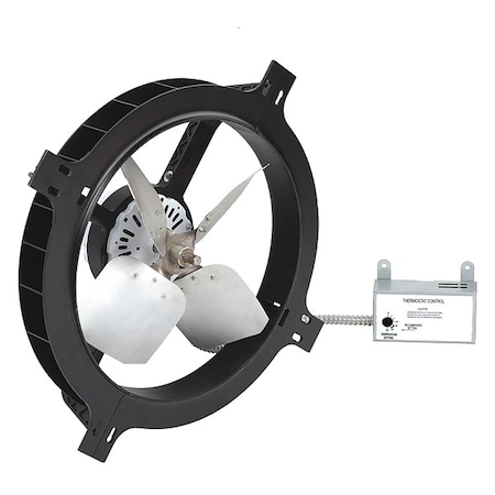Dayton 1650 CFM Gable Mount Attic Fan, 120V 10W197