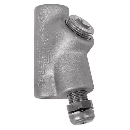 Appleton Electric IMC Sealing, 1/2 in, Threaded, Iron, Powder Coated, Silver EYD-1