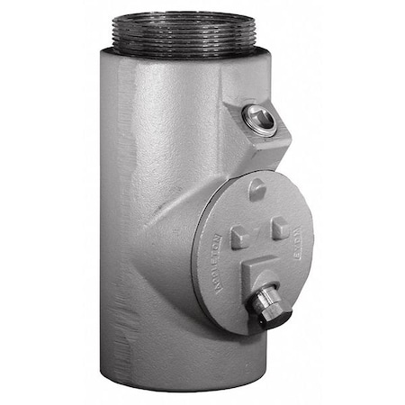 Appleton Electric IMC Sealing, 4 in, Threaded, Iron, Silver EYD-106