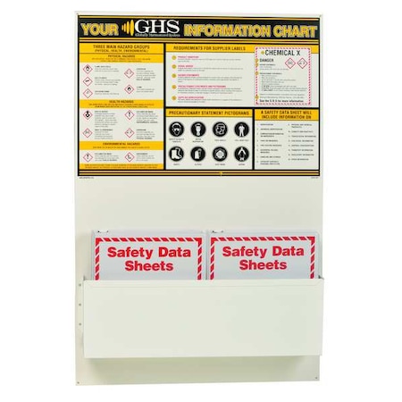 Ghs Safety Binder, 12 in H, 3-1/2 in D, 12-1/2-in W GHS1001