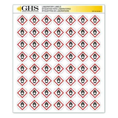 Ghs Safety GHS Label, 1 in H, 1 in W, Paper, PK1120 GHS1208