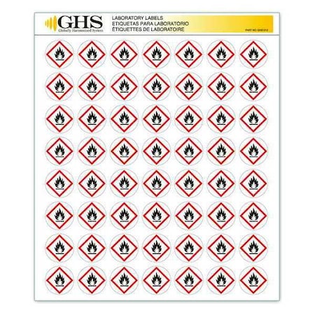 Ghs Safety GHS Label, 1 in H, 1 in W, Paper, PK1120 GHS1212
