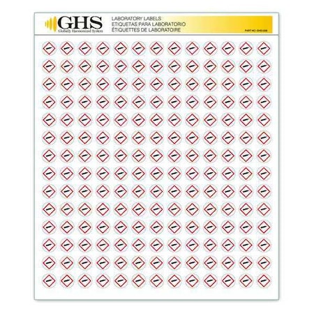 Ghs Safety GHSLabel, 1/2inH, 1/2inW, Paper, PK1820 GHS1226