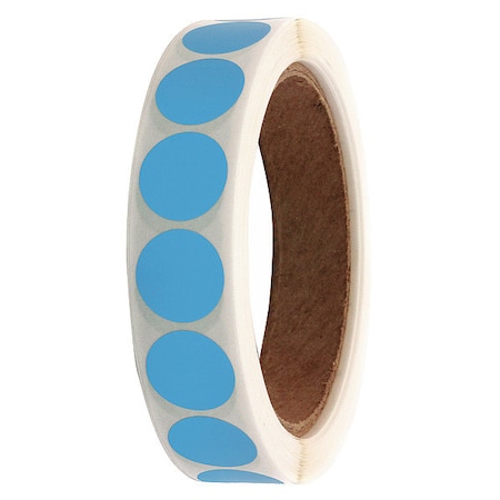Roll Products Color Code Circles, 3/4in, B 1000roll, PK1000 119-0003E
