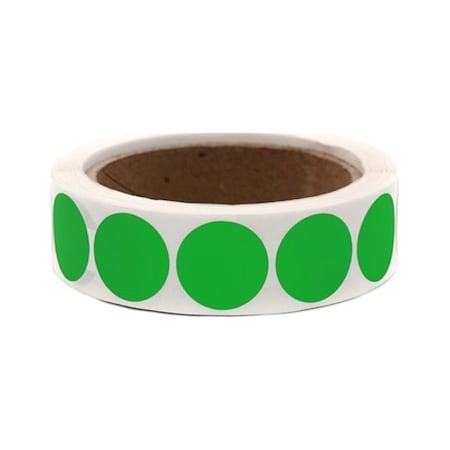 Roll Products 12 Color Code Circles GR 100roll, PK1000 119-0002D