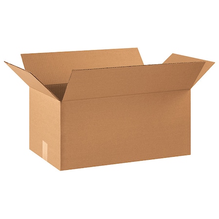 Zoro Select 22 in x 12 in x 10 in Shipping Box, Kraft, Corrugate, Single Wall, 32 ECT 10Y714