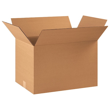Zoro Select 22 in x 14 in x 14 in Shipping Box, Kraft, Corrugate, Single Wall, 32 ECT 10Y718