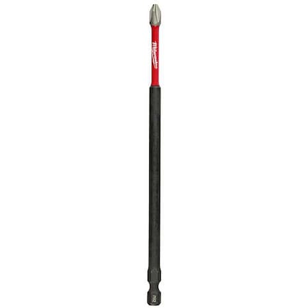 Milwaukee Tool SHOCKWAVE 6 in Phillips No. 2 Impact Duty Power Bit, 1-Piece 48-32-4802