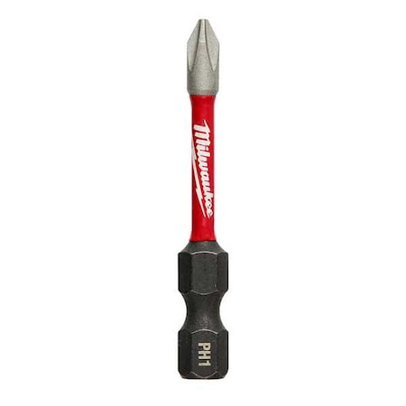 Milwaukee Tool SHOCKWAVE 2 in Phillips No. 1 Impact Duty Power Bit, 1-Piece 48-32-4461