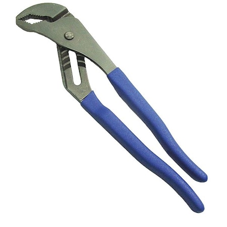 Westward Tongue/Groove Pliers, V-Jaw, 12 ln, Blue 10Z820