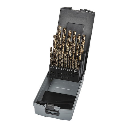 Precision Twist Drill C29R10CO HSS-E Bronze 135D NAS 907 JD Set (x 29) C29R10COSET