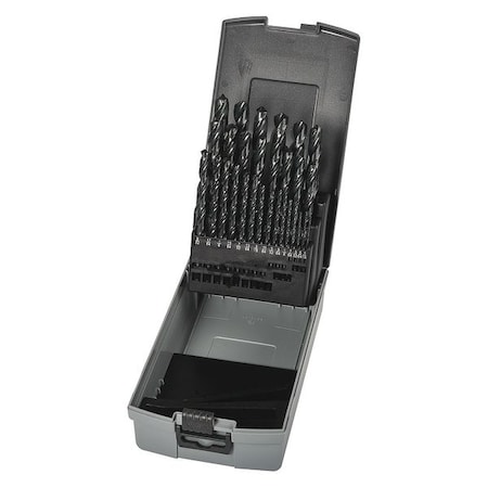 Precision Twist Drill HSS Jobber Drill Set, Steam Oxide C29R10SET