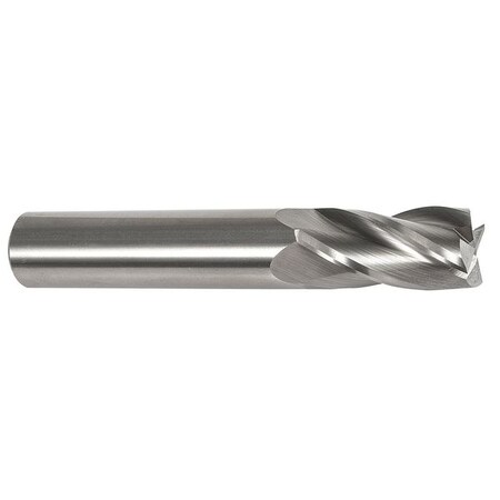 Precision Twist Drill Shank End Mill, Bright, Plain, 7/64" E33047/64