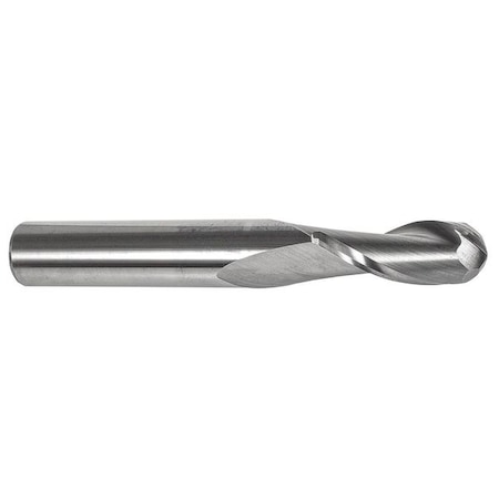 Precision Twist Drill Ball Nose End Mill, Bright, 18mm EB3302M18.0